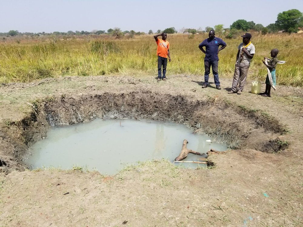  .... their only choice was to get water out of this dirty spring. 