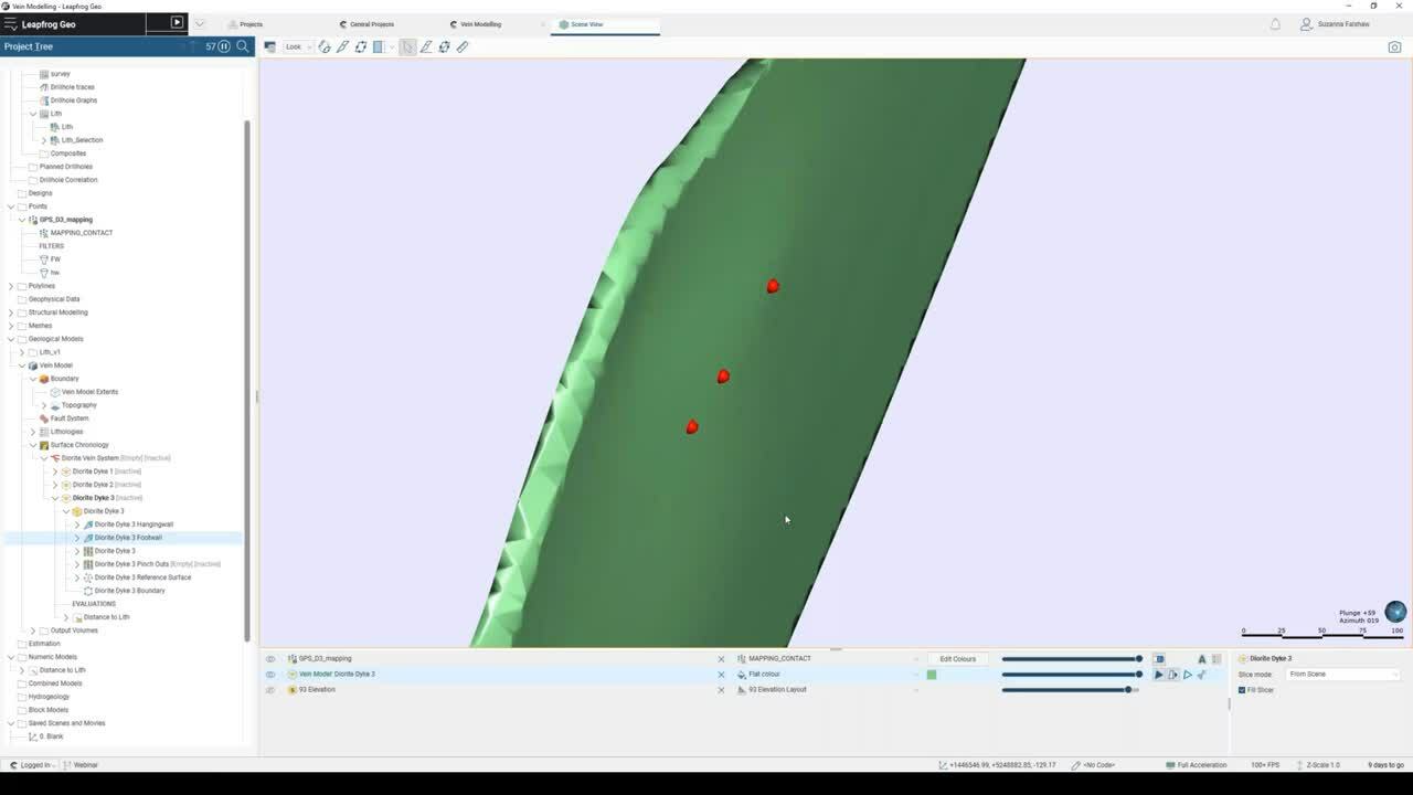 Leapfrog Geo vein modelling best practices