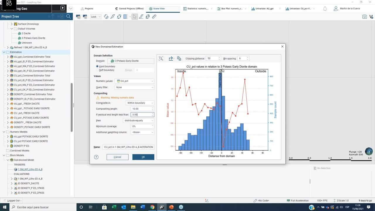 Parte 01- Webinar: Estimación de un yacimiento diseminado del tipo Porfido de Au-Cu