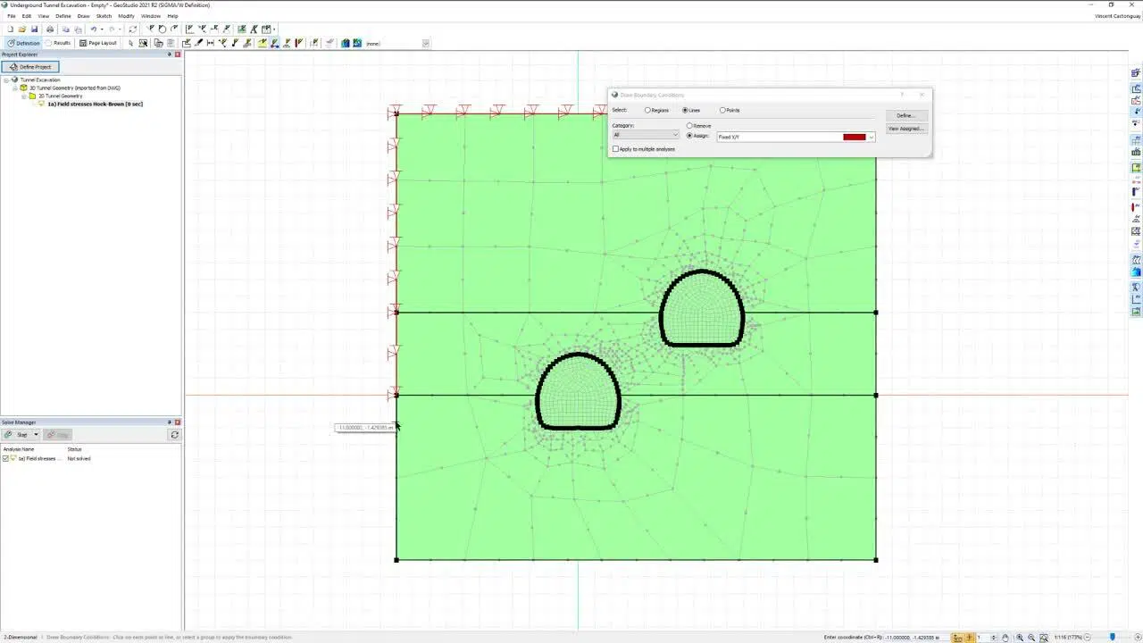 SIGMA/W Field Stresses