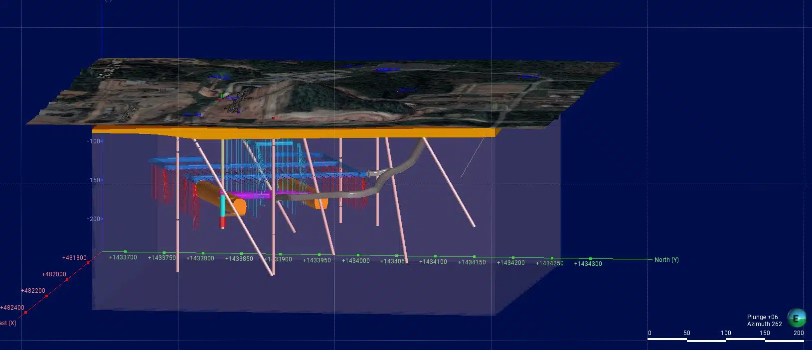 Underground cavern below surface facility (Image: EIL)