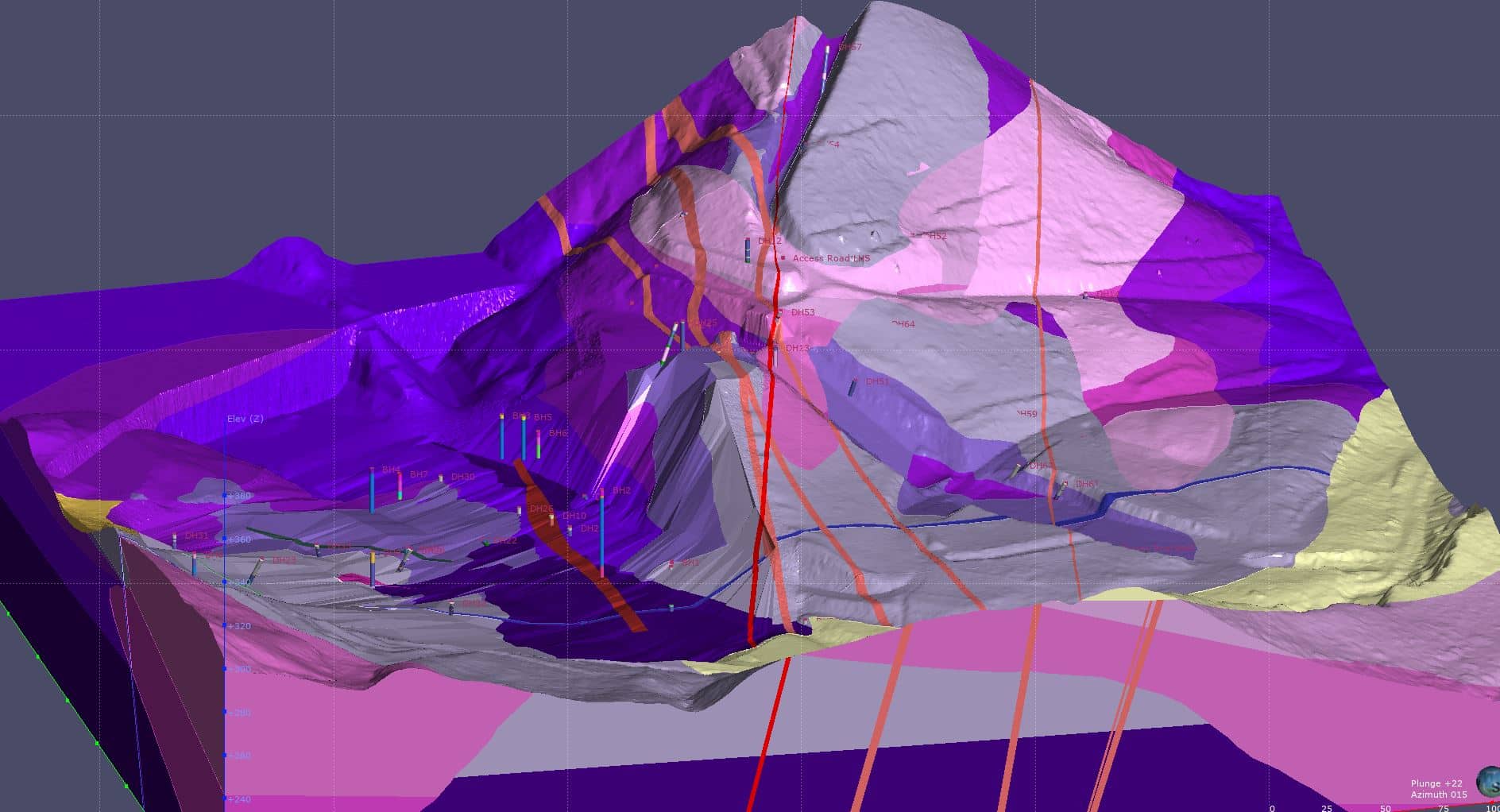 A 3D eological model 