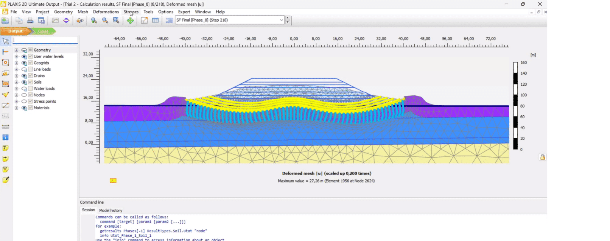 PLAXIS 2D for calculating safety factors of designs as well as predictions of settlements that might occur.