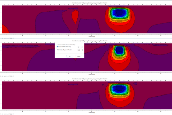 Res2DInv 2024.2 screenshot of time lapse feature